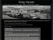 Tablet Screenshot of gregharpermusic.com